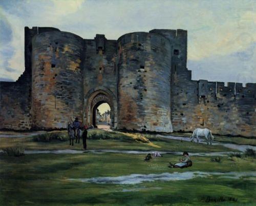 Frederic Bazille Queens Gate at Aigues-Mortes china oil painting image